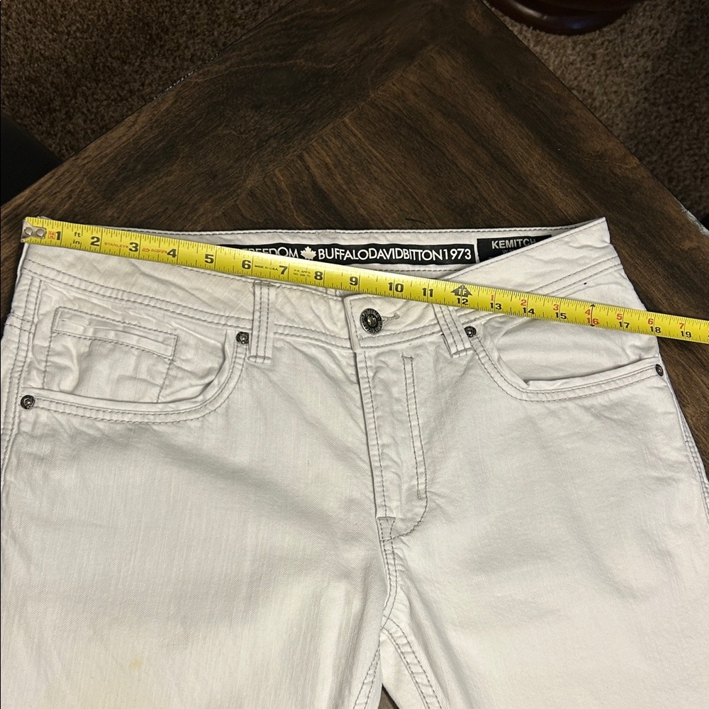Buffalo David Bitton Men's White Kemitch Slim Boot King Fit Jean - Picture 4 of 14